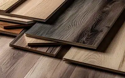 Various Affordable Commercial Flooring materials, including Luxury Vinyl, laminate, and others