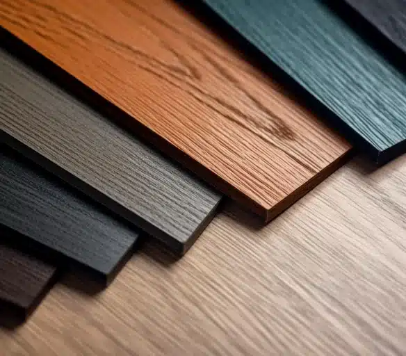 Close-up of luxury vinyl flooring texture