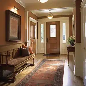 Stunning foyer and entryway painted by Value Painting and Flooring