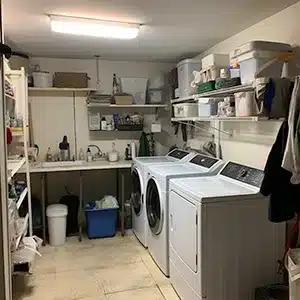Freshly painted laundry room by Value Painting and Flooring
