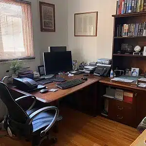 Chic and functional home office painted by Value Painting and Flooring