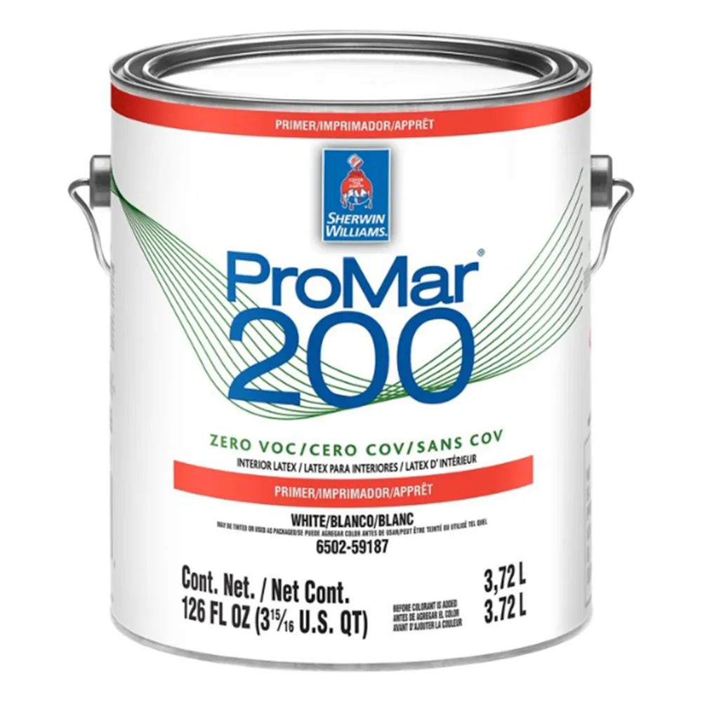 Sherwin Williams ProMar 200 Zero VOC Interior Latex Primer - An eco-friendly start to any painting project.