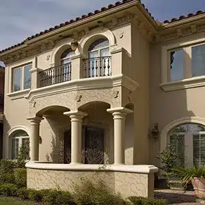 Stucco exterior house painting by Value Painting and Flooring.