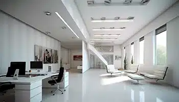 Office interior painted by Value Painting and Flooring