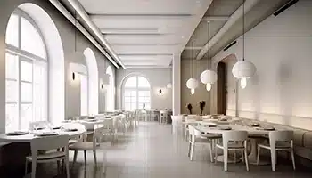 Restaurant interior painted by Value Painting and Flooring