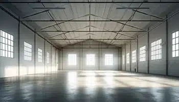 Warehouse interior painted by Value Painting and Flooring