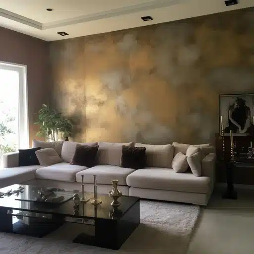 Luxurious living room featuring a faux plaster finish by Value Painting and Flooring