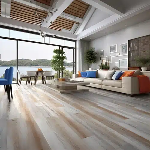 Picture showing a modern home adorned with luxury vinyl flooring.
