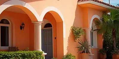 Freshly painted home increasing property value