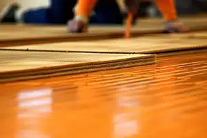 Image displaying the process of underlay installation.